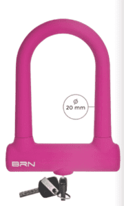BRN No.1 LUCCHETTO AD ARCO FIXED RIVESTITO IN SILICONE LOCK - Image 5