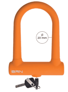BRN No.1 LUCCHETTO AD ARCO FIXED RIVESTITO IN SILICONE LOCK - Image 4